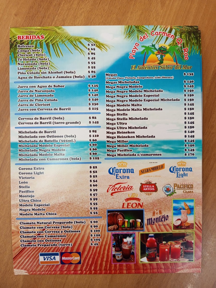 Playa del Carmen Q. Roo II Menu - Image 2