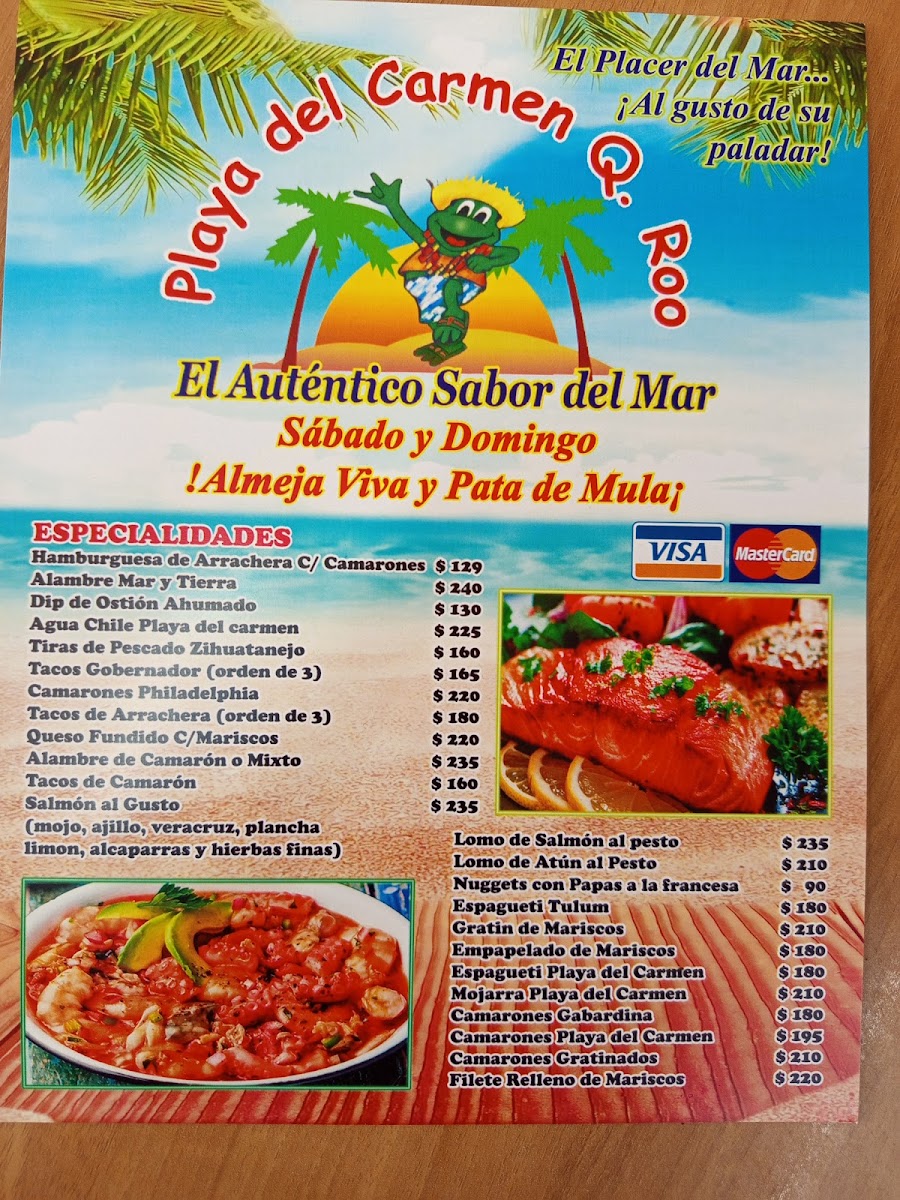 Playa del Carmen Q. Roo II Menu - Image 4