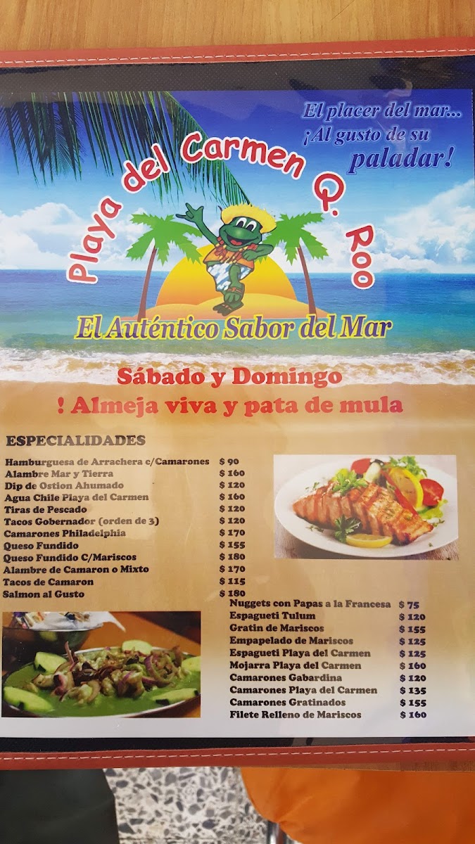 Playa del Carmen Q. Roo II Menu - Image 6